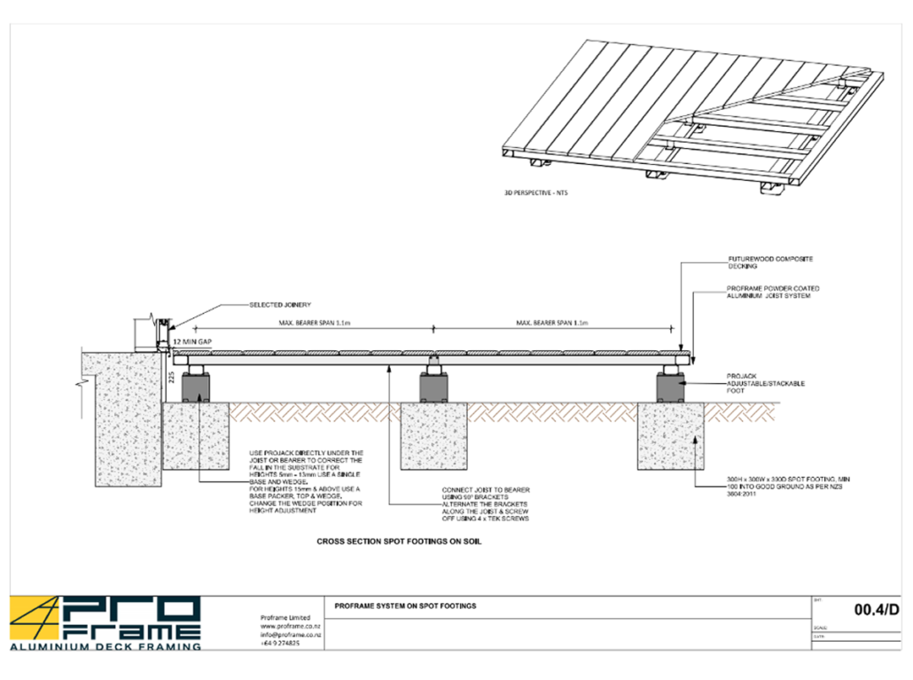 Technical Details | Proframe Decking & Tiling | Learn More